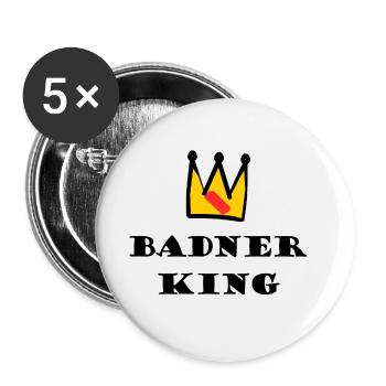 Der König des Badnerlands - Buttons groß 56 mm (5er Pack) - Weiß - Vorne