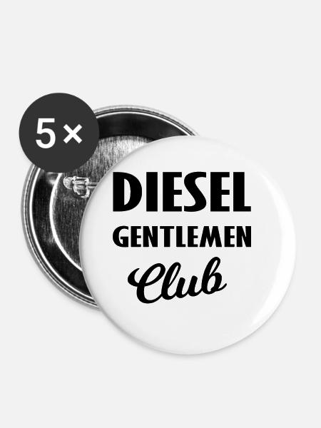Die Diesel Fahrer - Buttons groß 56 mm (5er Pack) - Weiß