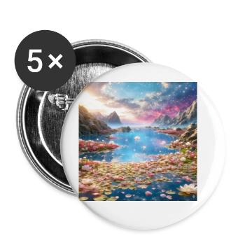 Los Cielos Melodiosos Juan Carlos Garcia - Lot de 5 grands badges (56 mm) - blanc - Devant