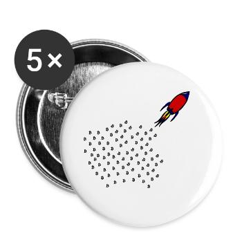 The Moon Investor Project - Buttons large 2.2''/56 mm (5-pack) - white - Front