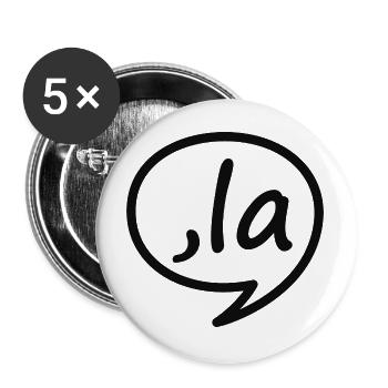 Kamala Harris Comma La Meme Demokrat Wahl 2024 - Buttons groß 56 mm (5er Pack) - Weiß - Vorne