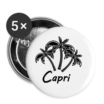 The Italians in Capri - Buttons large 2.2''/56 mm (5-pack) - white - Front