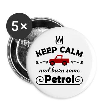 Drive your combustion engine - Buttons large 2.2''/56 mm (5-pack) - white - Front