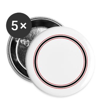 Circle Icon - Buttons large 2.2''/56 mm (5-pack) - white - Front