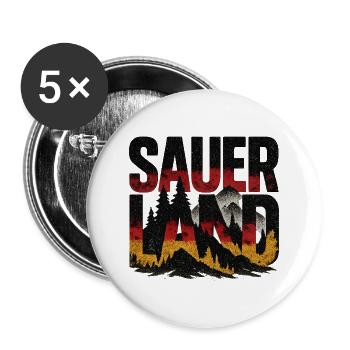 Sauerland Shirt Gift Saying Home Nature - Buttons large 2.2''/56 mm (5-pack) - white - Front
