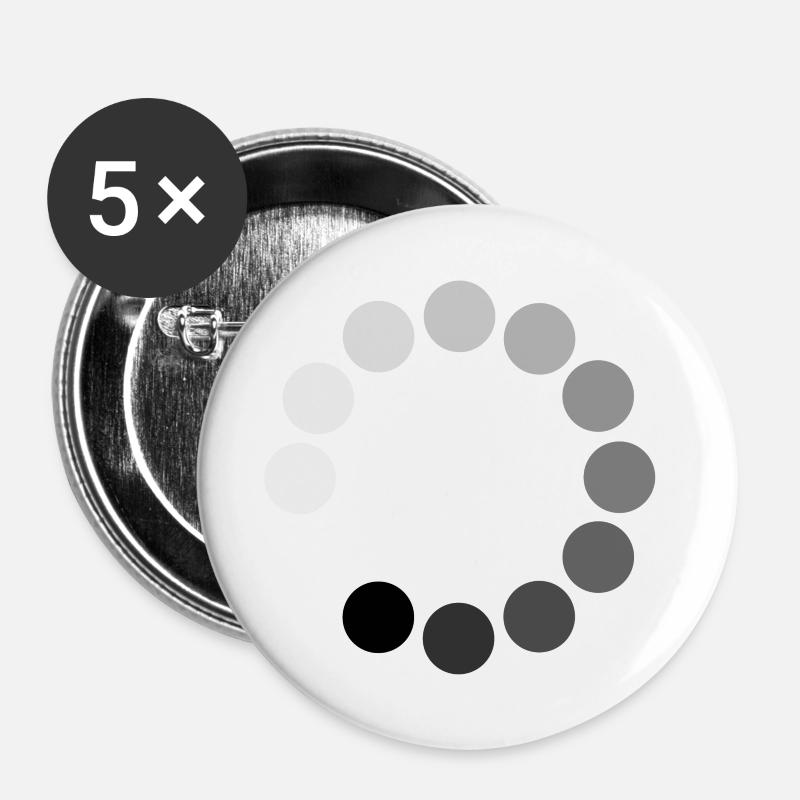 charging circuit - Buttons large 2.2''/56 mm (5-pack) - white