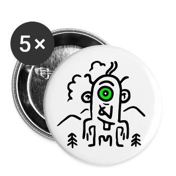 Zyklob minimal - Buttons large 2.2''/56 mm (5-pack) - white - Front