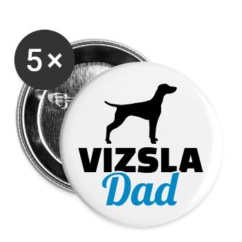 Vizsla - Buttons groß 56 mm (5er Pack) - Weiß - Vorne
