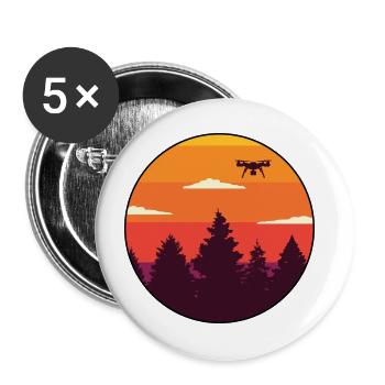 Model aircraft drone drone licence drones - Buttons large 2.2''/56 mm (5-pack) - white - Front