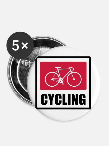 Cycling - Cycling - Buttons large 2.2''/56 mm (5-pack) - white