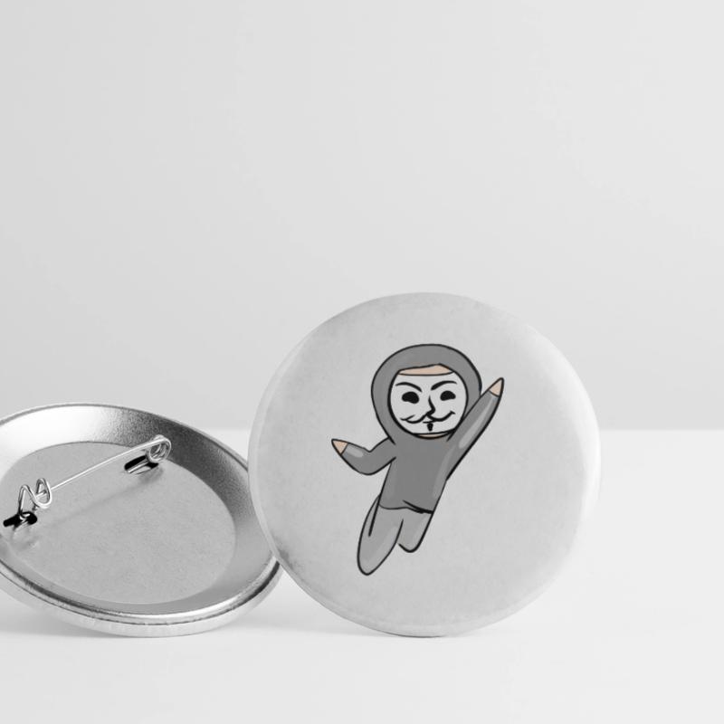 anonymous anonymous hacker mask hack programmer Buttons large 2.2''/56 mm (5-pack)