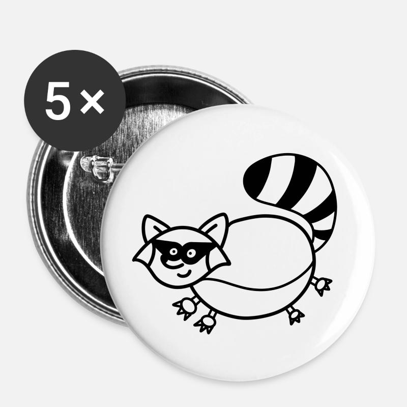 Anti-Zoo Seventeen - Buttons large 2.2''/56 mm (5-pack) - white