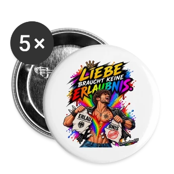 Buttons groß 56 mm (5er Pack)