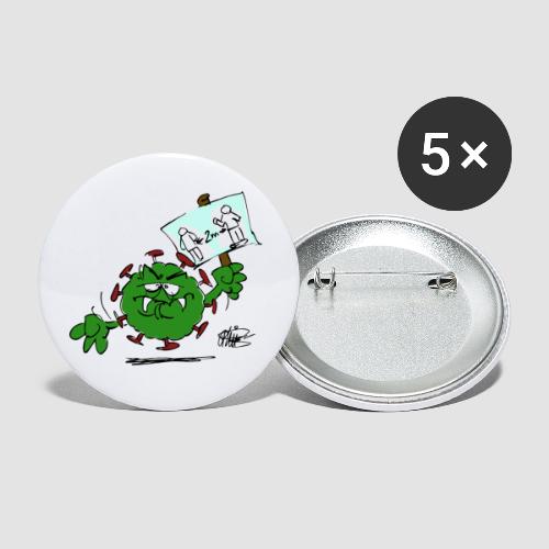 Coroni 2 m - Buttons groß 56 mm (5er Pack)