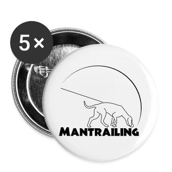 MT1 3 1 - Lot de 5 grands badges (56 mm) - blanc - Devant