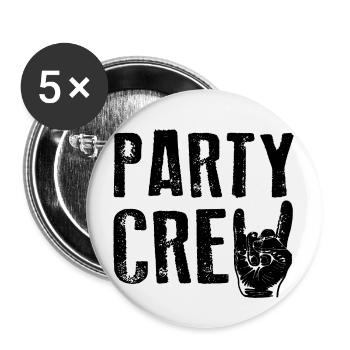 PARTY CREW Music Festival Celebrations - Buttons large 2.2''/56 mm (5-pack) - white - Front