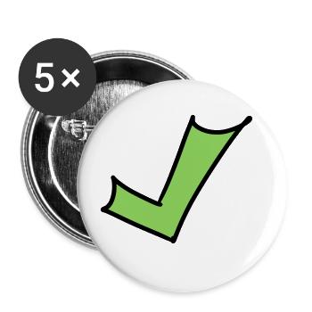 Crochet Emoji Esquisse Dessin Couleur - Lot de 5 grands badges (56 mm) - blanc - Devant