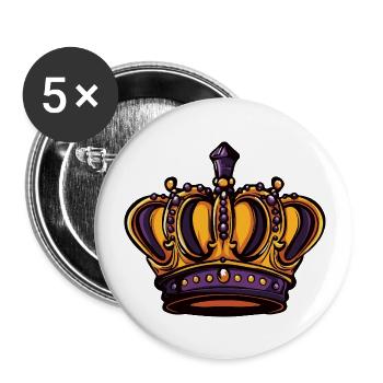 Crown - Buttons large 2.2''/56 mm (5-pack) - white - Front