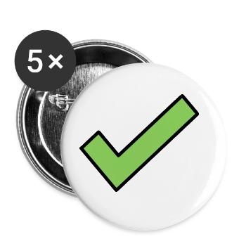 Crochet Emoji Esquisse Dessin Couleur - Lot de 5 grands badges (56 mm) - blanc - Devant