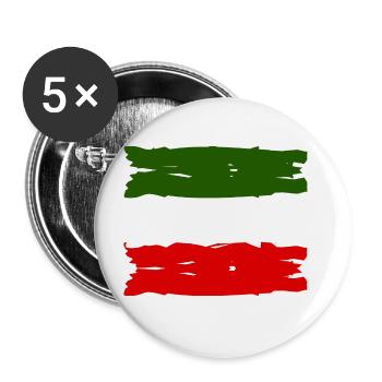 The Italians - Buttons large 2.2''/56 mm (5-pack) - white - Front