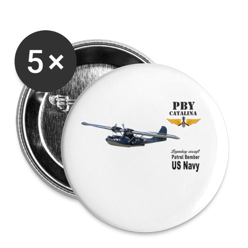 PBY Catalina - Buttons groß 56 mm (5er Pack)