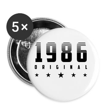 Original 1986 Year of birth | Color changeable | - Buttons large 2.2''/56 mm (5-pack) - white - Front