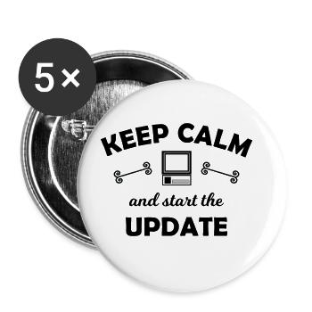 Les programmeurs - Lot de 5 grands badges (56 mm) - blanc - Devant