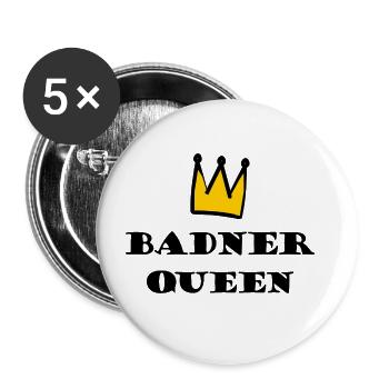 Die Königin aus Baden - Buttons groß 56 mm (5er Pack) - Weiß - Vorne