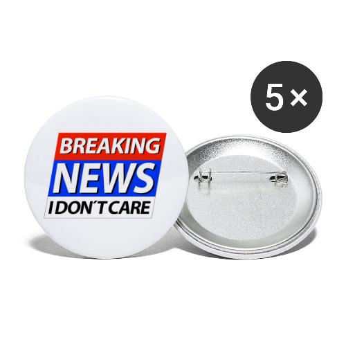 Breaking News I don't care Eilmeldung - Buttons groß 56 mm (5er Pack)