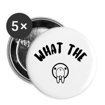 Was für ein Siegel? - Buttons groß 56 mm (5er Pack) - Weiß - Vorne