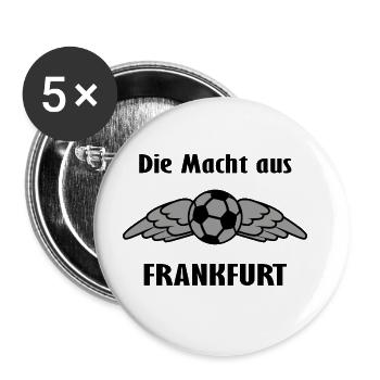 Die Ultras aus Frankfurt - Buttons groß 56 mm (5er Pack) - Weiß - Vorne