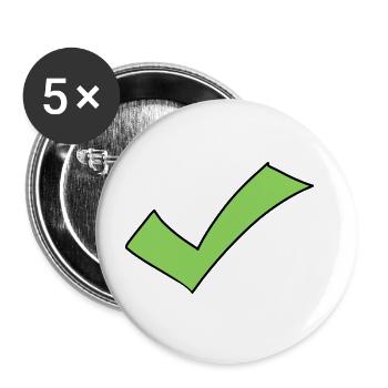 Crochet Emoji Esquisse Dessin Couleur - Lot de 5 grands badges (56 mm) - blanc - Devant