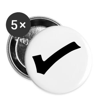 Crochet Emoji Esquisse Dessin Noir - Lot de 5 grands badges (56 mm) - blanc - Devant