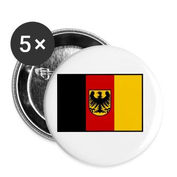 The Germans - Buttons large 2.2''/56 mm (5-pack) - white - Front