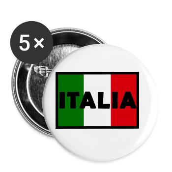 The nation of italy - Buttons large 2.2''/56 mm (5-pack) - white - Front