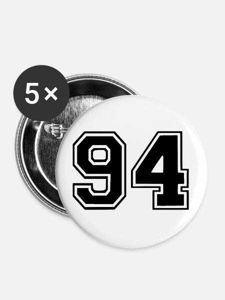 94 - Buttons groß 56 mm (5er Pack) - Weiß