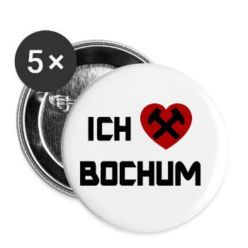 Les supporters de Bochum - Lot de 5 grands badges (56 mm) - blanc - Devant