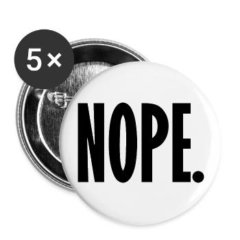 Nope - Buttons large 2.2''/56 mm (5-pack) - white - Front