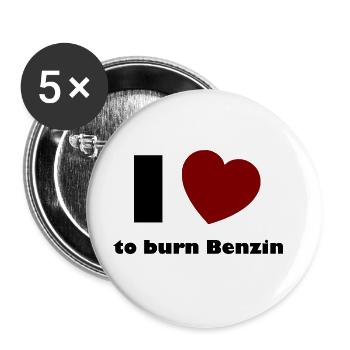 The Petrol Friends - Buttons large 2.2''/56 mm (5-pack) - white - Front