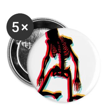 Skeleton - Buttons large 2.2''/56 mm (5-pack) - white - Front