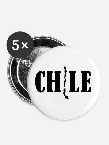 Chile - Buttons large 2.2''/56 mm (5-pack) - white