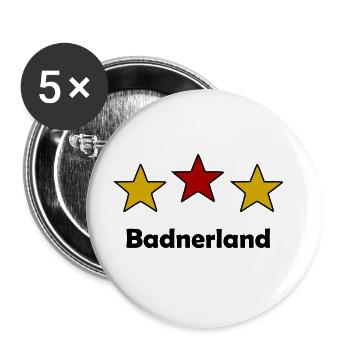Mon Badnerland - Lot de 5 grands badges (56 mm) - blanc - Devant