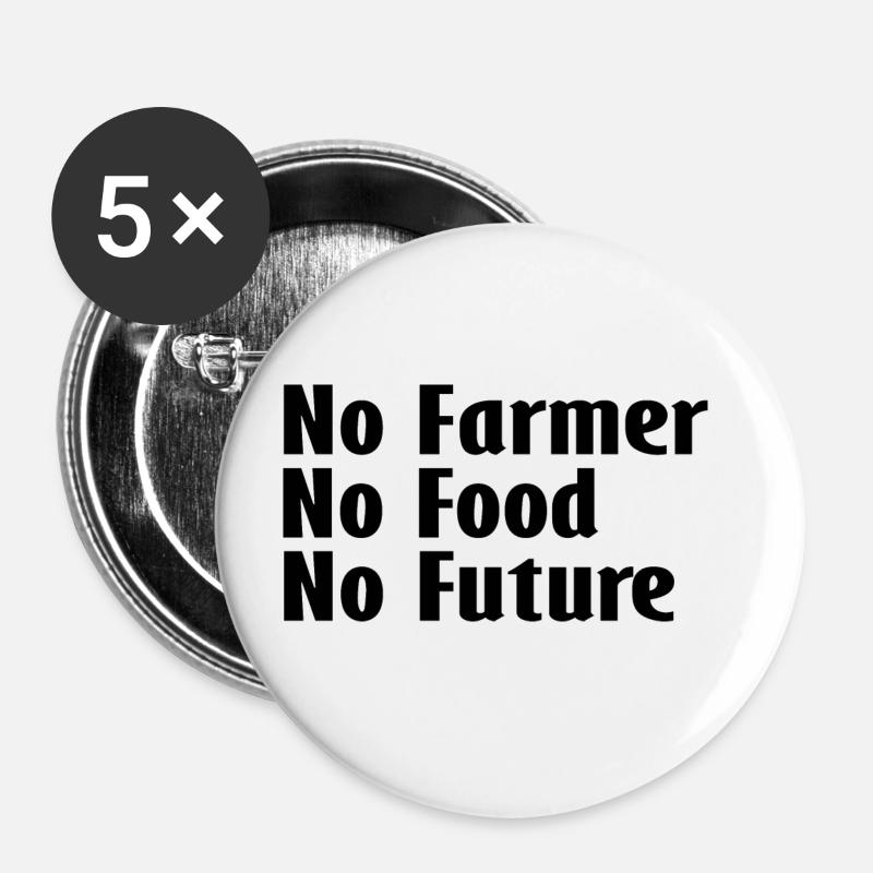 The Peasant Protests - Buttons large 2.2''/56 mm (5-pack) - white