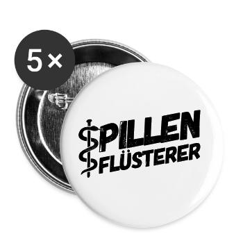 Apotheker Apotheke Pharmazeut - Buttons groß 56 mm (5er Pack) - Weiß - Vorne