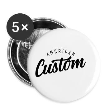 American Custom - Buttons large 2.2''/56 mm (5-pack) - white - Front