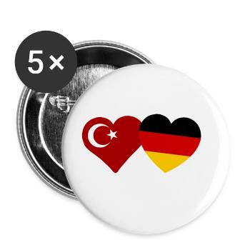 L’amour germano-turc - Lot de 5 grands badges (56 mm) - blanc - Devant