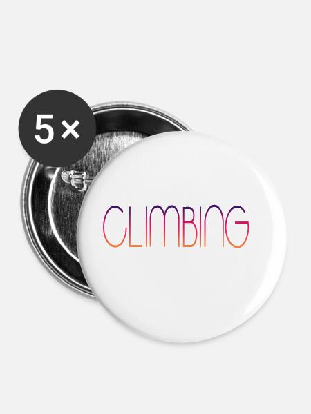 Climbing - Buttons groß 56 mm (5er Pack) - Weiß