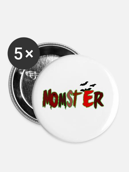 Momster asked - Buttons large 2.2''/56 mm (5-pack) - white