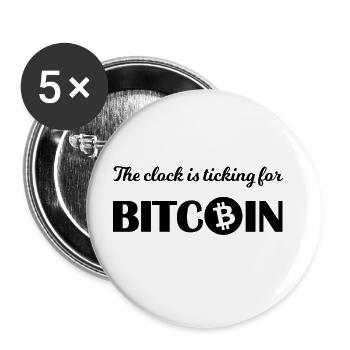Acheter des pièces maintenant - Lot de 5 grands badges (56 mm) - blanc - Devant