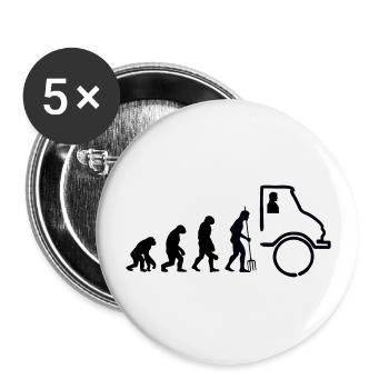 Unimog Evolution - Offroad - Farben editierbar - Buttons groß 56 mm (5er Pack) - Weiß - Vorne